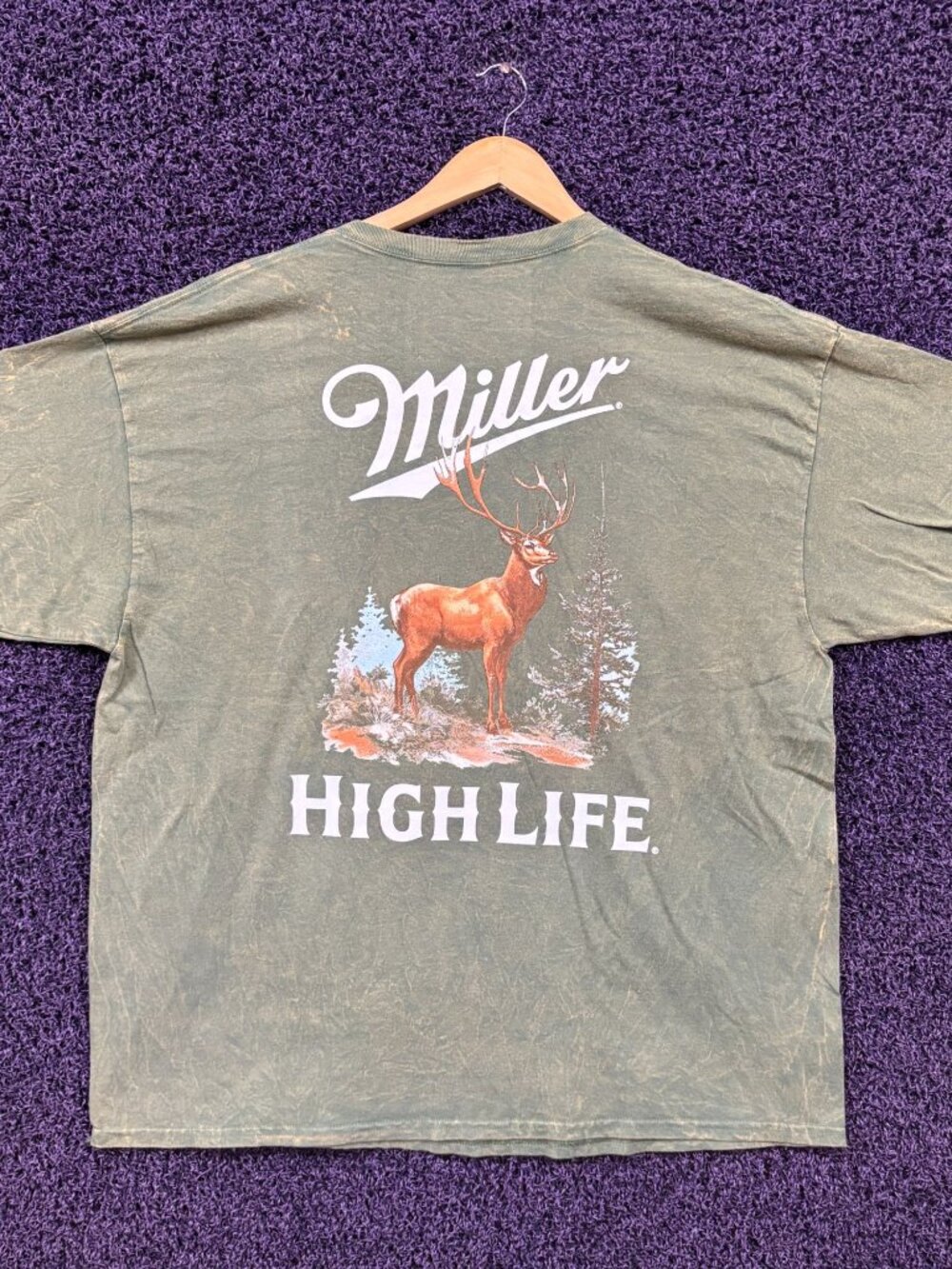 Miller High Life Big Buck Hunting Outdoors Promo T-Shirt XXL